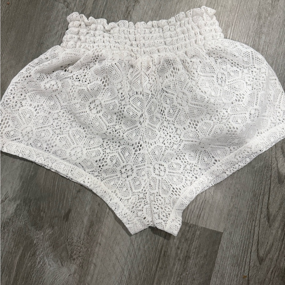 White Lace Women Shorts